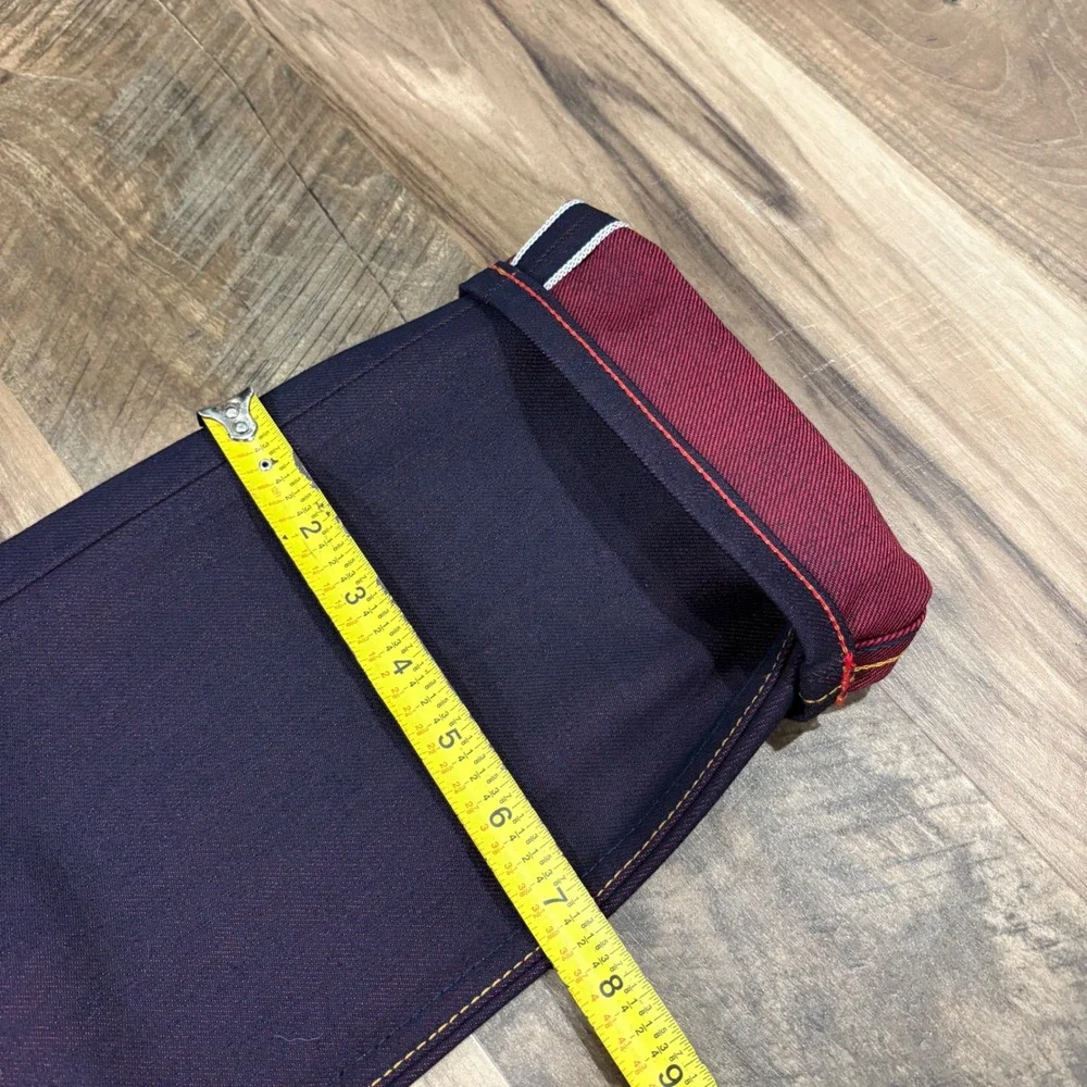 Gustin Jeans Mens 33x34 Red Fire Slim Fit Selvedge Denim #321 USA UNWASHED